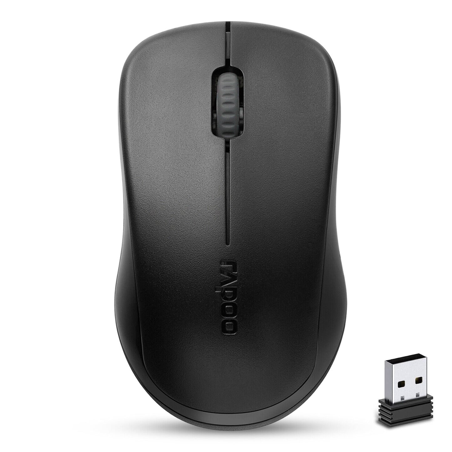 RAPOO 2.4Ghz 1000 DPI Wireless Optical Mouse with USB Receiver for PC Laptop