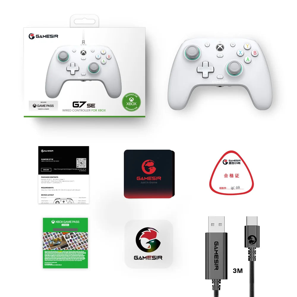Gamesir G7 SE Xbox Gaming Controller Wired Gamepad for Xbox Series X, Xbox Series S, Xbox One, with Hall Effect Joystick