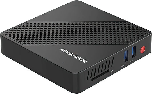 N40 Mini PC Fanless Silent Desktop Computer 4GB RAM, 64GB Emmc Micro PC, Celeron N4020 up to 2.8Ghz, 1000M LAN, HDMI&VGA, Support Auto Power on Mini Computer