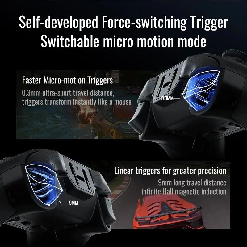 Flydigi Vader 4 Pro Gaming Controller, Force-Switchable Tirgger Support, for Pc/Ns/Mobile/Tv Box, PC Gamer PS Cloud Game Gamepad
