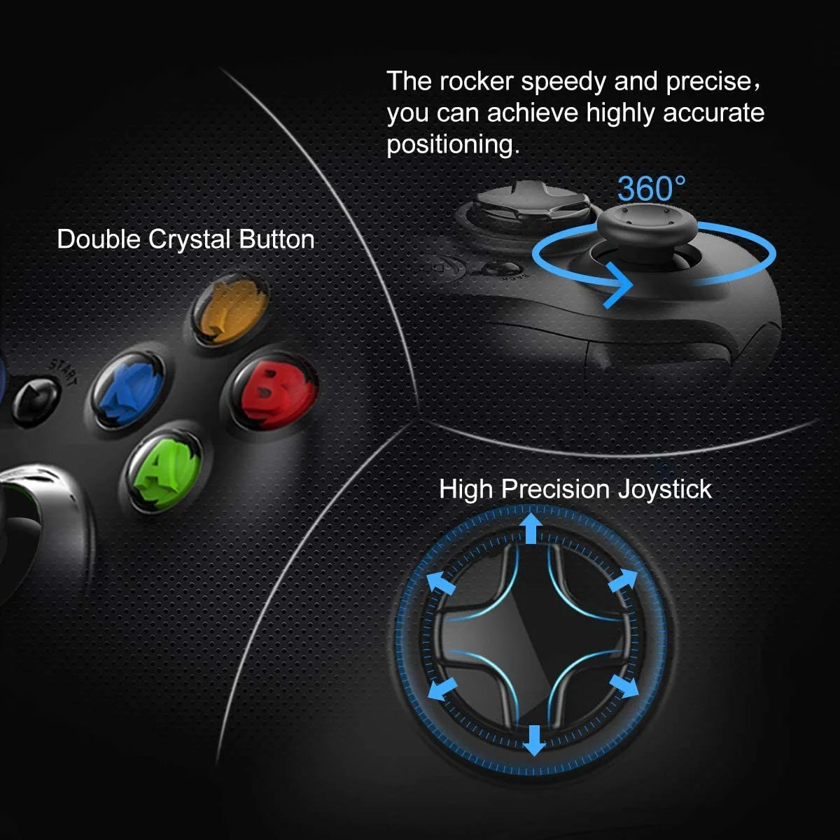 Xbox 360 Controller, Wired PC Game Controller Joystick Gamepad for Xbox 360 & PC Windows