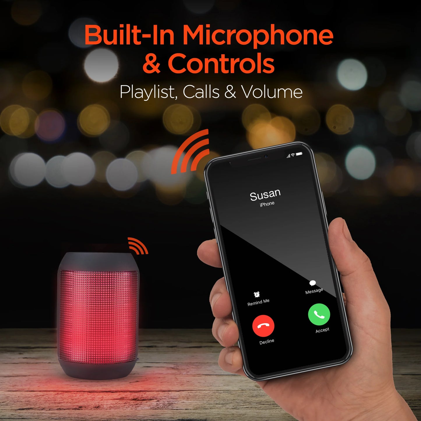 Hypergear Rave Mini Wireless LED Speaker