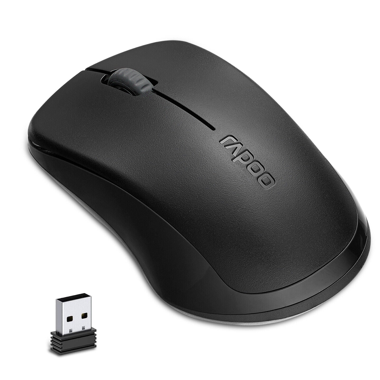 RAPOO 2.4Ghz 1000 DPI Wireless Optical Mouse with USB Receiver for PC Laptop