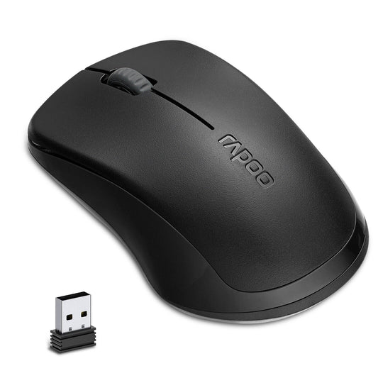 RAPOO 2.4Ghz 1000 DPI Wireless Optical Mouse with USB Receiver for PC Laptop