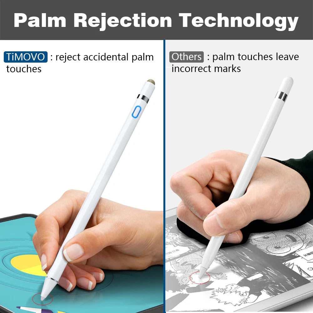 Stylus Pen for Tablets Compatible with Ipad Air 5Th/4Th Gen, Ipad Mini 6Th/5Th High Precise Ipad Pencil 1St Gen, 20Hrs Work Palm Rejection, White